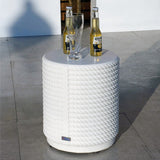 White Waterproof Outdoor Side Table - PAT-2462ST