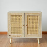 Wooden Storage Cupboard with Double Doors - Freestanding Storage Cabinet