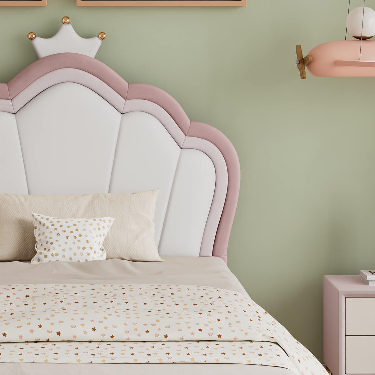 3ft Single Upholstered Storage Bed - Velvet Hydraulic Bed Frame with Lift-Up Storage, Kids Bed, Pink