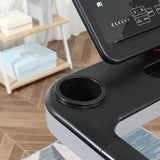 Folding Treadmill for Home, Motorised Running Machine w/ LCD Display, Black