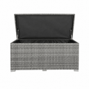 Rattan Garden Storage Box - Medium Outdoor Patio Storage Chest