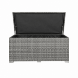 Rattan Garden Storage Box - Medium Outdoor Patio Storage Chest