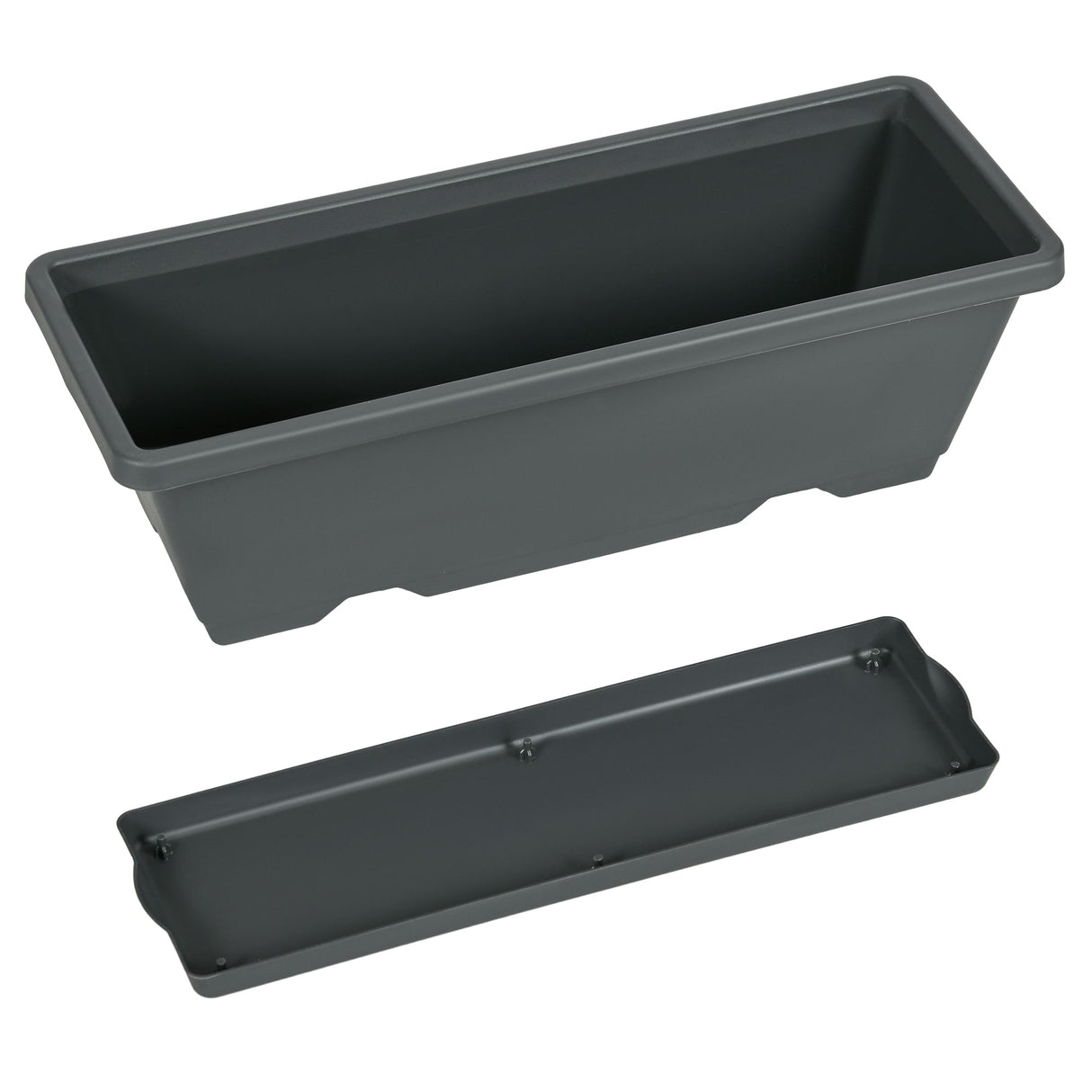 5-Tier Vertical Raised Garden Planter with 5 Container Boxes, Outdoor Plant Stand, Grey