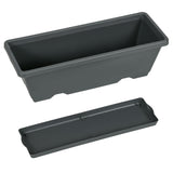 5-Tier Vertical Raised Garden Planter with 5 Container Boxes, Outdoor Plant Stand, Grey