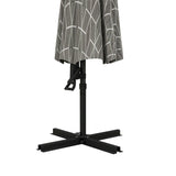 Convertible Cantilever Parasol, 3m, 360?? Rotation, Black and White