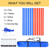 Pet Agility Training Equipment Dog Play Run Obedience Set Adjustable Poles