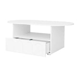 Cloud Shaped Coffee Table with Storage - Modern Coffee Table with Drawer