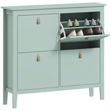 Shoe Cabinet with Four Drawers - Modern Green