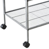 Large Bird Cage Parrot Cage with Divider, Slide Tray - 95 x 45.5 x 102 cm