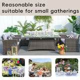 Savannah Sunset 6-Piece Outdoor Rattan Fire Pit Set with Sofas & Storage (PAG-1503+1106R)