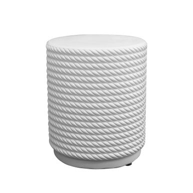 White Waterproof Outdoor Side Table - PAT-2462ST