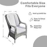 6-Seater Outdoor Fire Pit Dining Set – Rectangle Fire Pit Table for Garden and Patio