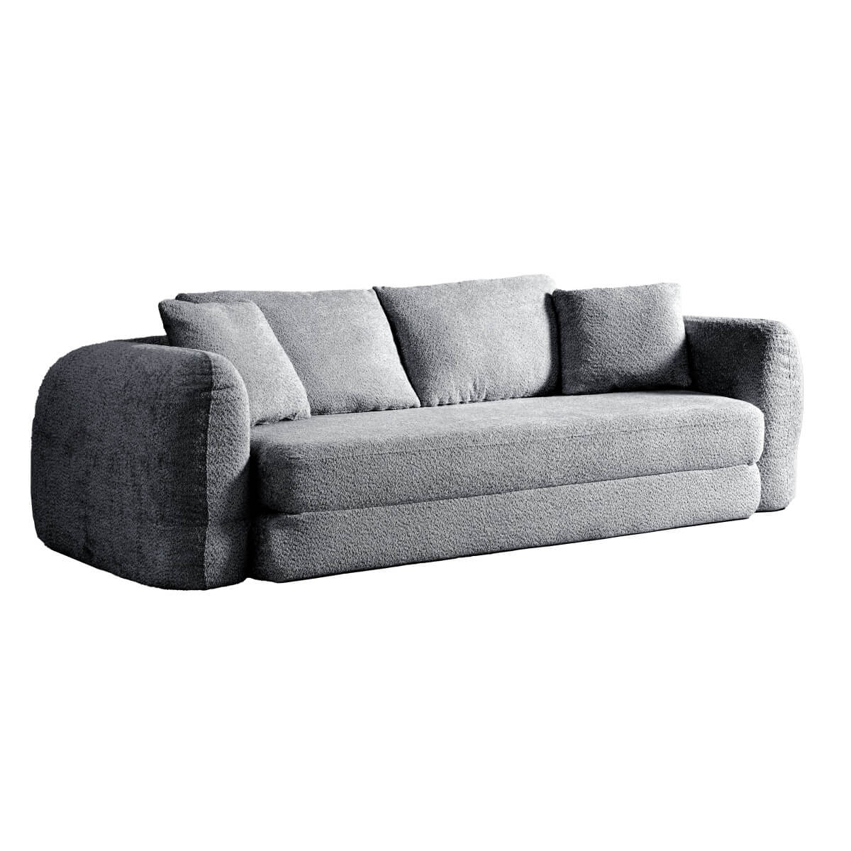 SOFTY Compressed Pull-Out Sofa Bed - Grey