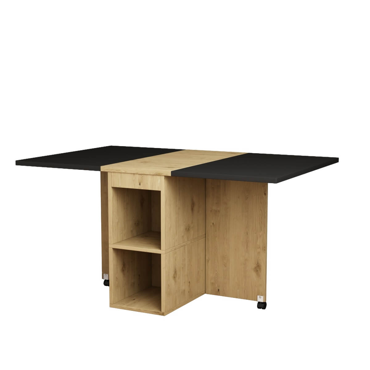 Dining Table Set with 4 Chairs – Extendable & Folding, Multifunctional Dining Table, 120 × 80 × 75 cm