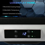 50L Car Refrigerator, Portable Compressor Freezer for Camping, Driving, Picnic, Electric Black