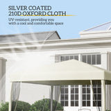 Pop Up Gazebo with 4 Mesh Sides, Carry Bag, Adjustable Height - 3x3m