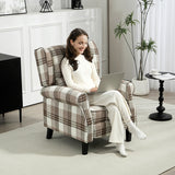 Armchair, 160?? Reclining with Footrest - Brown