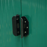 Metal Shed 8.5 x 6ft, Lightsky Panels Garden Storage Tool House Double Doors, Green