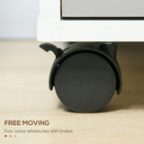 Three-Drawer Locking Filing Cabinet - Grey/White