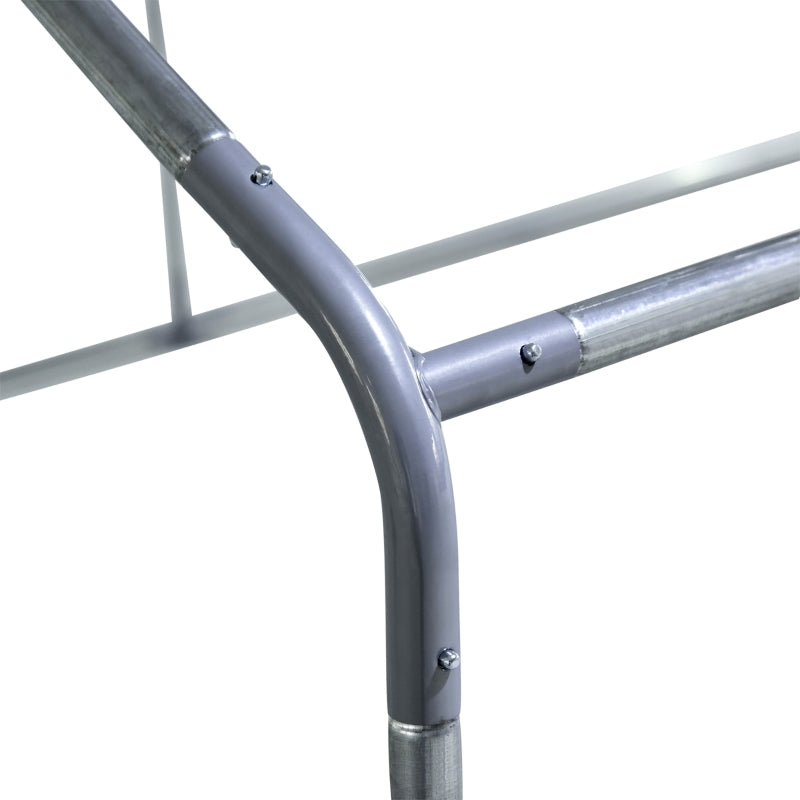 Chicken Run Walk-in Coop Hen Poultry House Cage with Water-Resist Cover, Galvanised