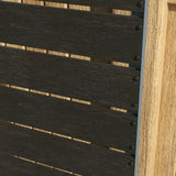 Garden Planter Box 34 x 69.5cm with Back Trellis, Black