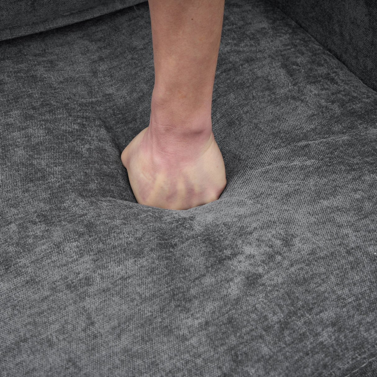 L-Shaped Couch Sofa, Corner 3 Seater Sectional with USB and Cup Holder (Grey)