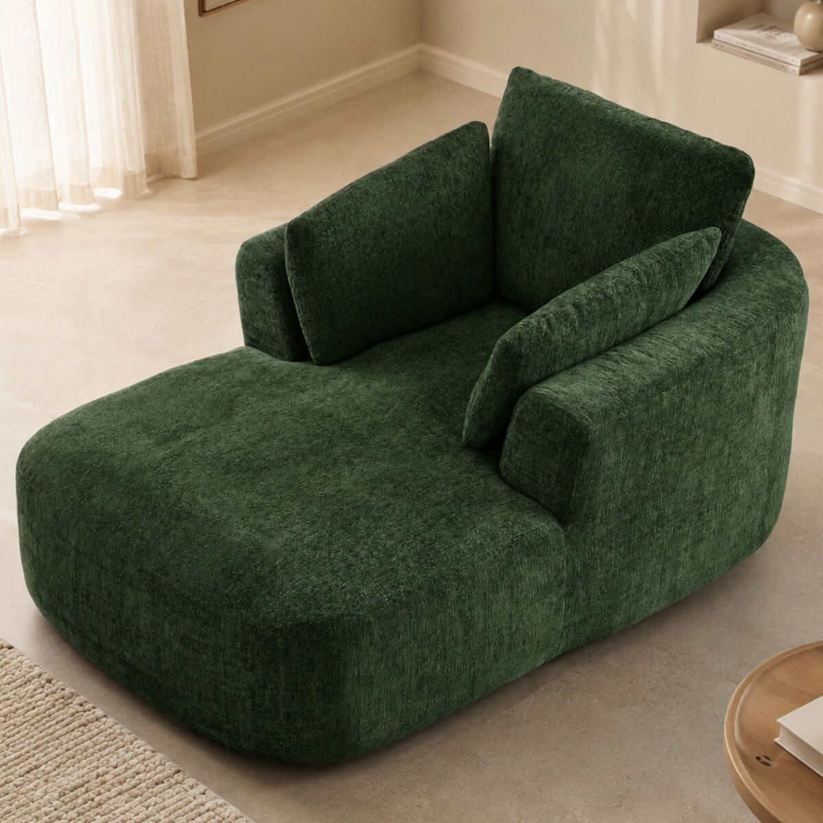 SOFTY Compressed Indoor Lounge Sofa Chair - Green