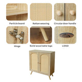 Solid Wood Storage Cabinet - Freestanding Storage Cupboard