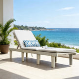 Wooden Sunlounger - Outdoor Garden Deck Chair for Patio, Poolside or Terrace