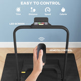 2.5HP Walking Pad Treadmill, Folding Under Desk Walking Machine, 1-10km/h with Remote Control