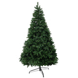 Artificial Christmas Tree with Colour LED Lights ¨C Realistic PVC Xmas Tree, Pre-Lit, 6ft & 7ft, Metal Stand