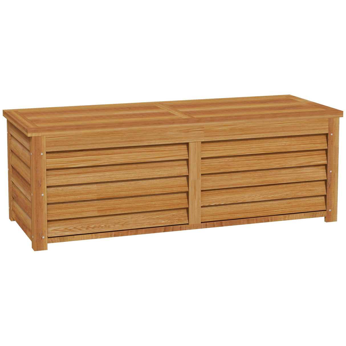 292L Outdoor Storage Box, Deck Box Garden Storage Container, Light Brown