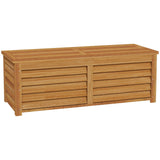 292L Outdoor Storage Box, Deck Box Garden Storage Container, Light Brown