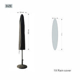 Waterproof Straight Parasol Cover UC-001 - Heavy Duty, All-Season Protection