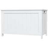 Storage Chest, Modern Storage Trunk with Safety Hinges, White