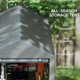 Temporary Garden Shed 179 x 120cm, Dark Grey