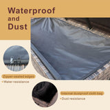 Large Outdoor Wicker Storage Box - Weatherproof Garden & Patio Chest