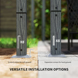 Ret retractable roof pergola 3 x 3 m - Grey