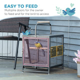 Parrot Cage, Travel Carry, Metal Handle