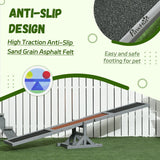 Wooden Pet Seesaw, Dog Agility Equipment, Anti-Slip, Grey