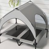 Cooling Raised Pet Bed with Washable Breathable Mesh, for Medium/Large Dogs - Light Grey
