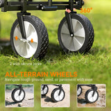 90L Folding Festival Trolley – Adjustable Handle, Portable Camping & Outdoor Cart