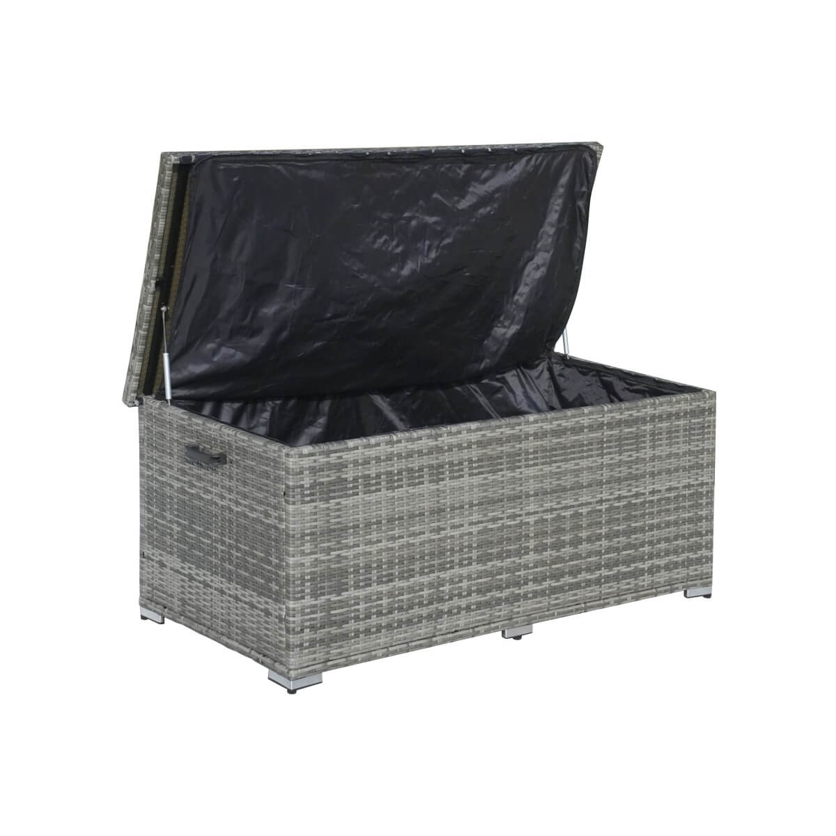 Rattan Garden Storage Box - Medium Outdoor Patio Storage Chest
