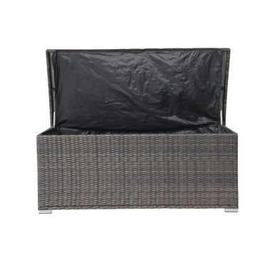 Small Outdoor Iron Frame Waterproof Rattan Storage Box - PA-3256S