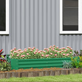 Open Planter, 180 x 90cm Galvanised Steel - Green