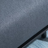 Linen Chair Bed, 3-in-1 Convertible Sleeper Chair with Adjustable Backrest, Dark Grey