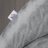 Modern Bar Stools - Height Adjustable Swivel Barstools with Backrest, Armrests and Footrest, Light Grey PU Leather