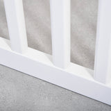 Wooden Pet Gate, Freestanding Foldable Dog Barrier with Support Feet