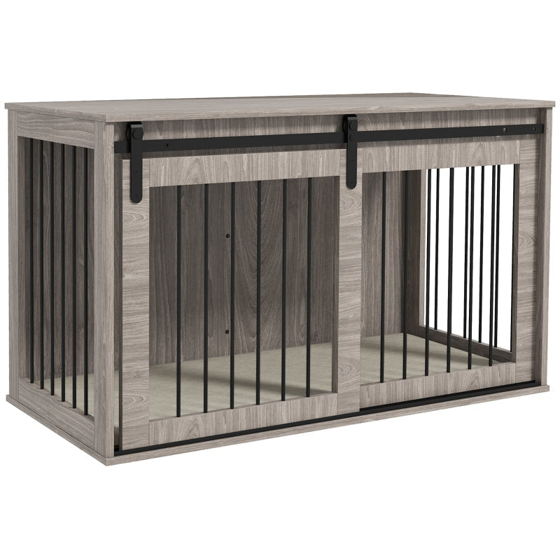 Dog Crate Furniture, 118cm, Removable Cushion, Extra Large - Walnut Brown