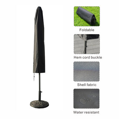 Waterproof Straight Parasol Cover UC-001 - Heavy Duty, All-Season Protection